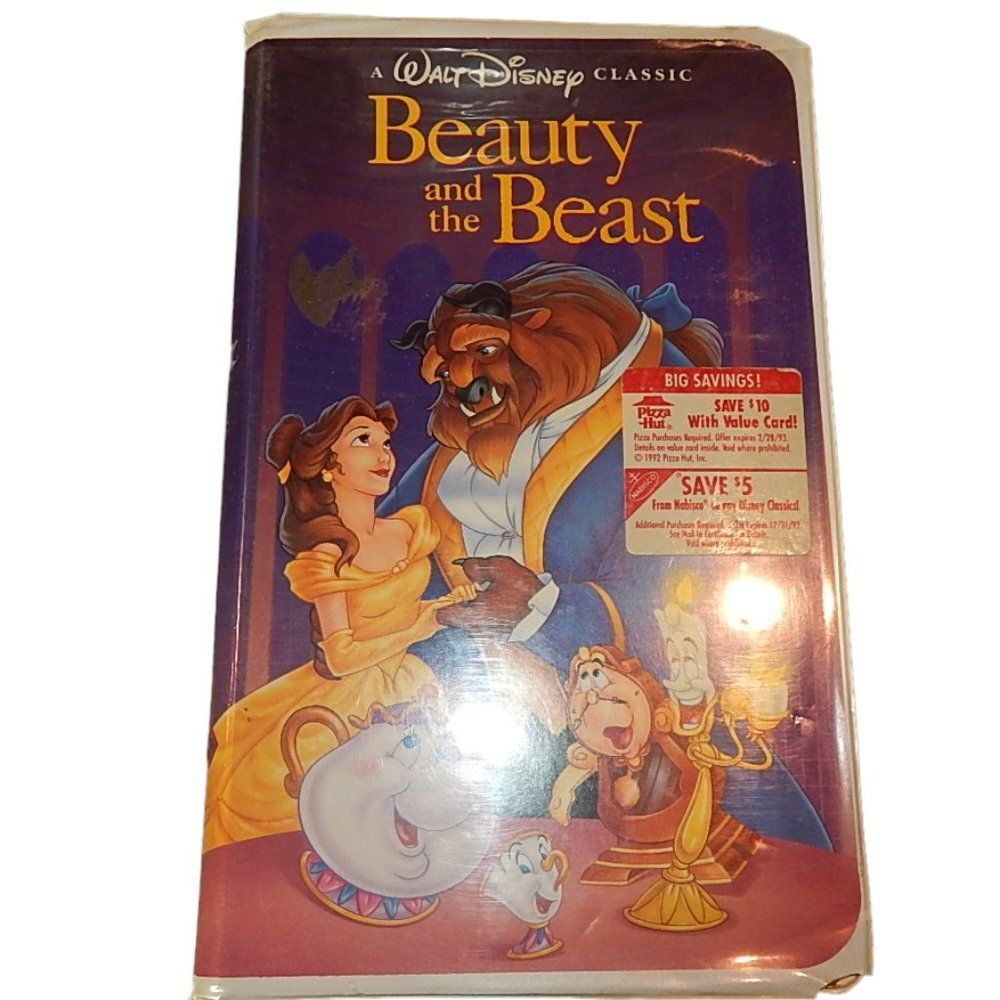 DISNEY'S BEAUTY AND THE BEAST Black Diamond Edition vintage VHS in original case